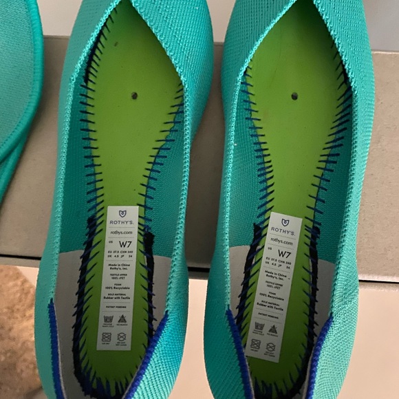 Rothy’s Peacock Pointed Flat Size 7 - Excellent Condition! - Picture 7 of 8